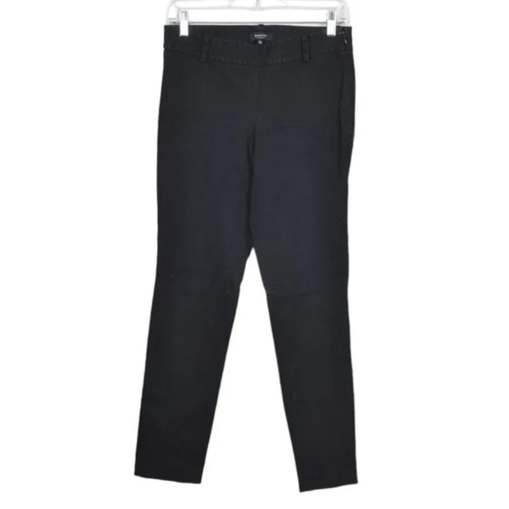 Aritzia Babaton Black Bi Stretch Ellis Low Rise Slim Leg  Ankle Size 4 - Picture 2 of 10